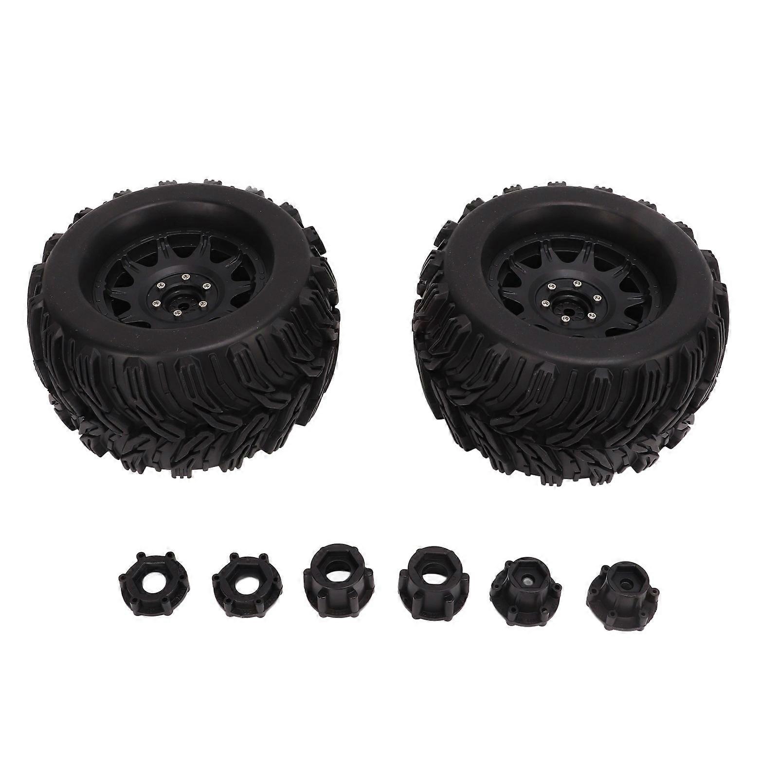 2Pcs 1/8 Scale RC Car Tires RC Tires and Wheels for 1/8 Remote Control Car Upgarde Part