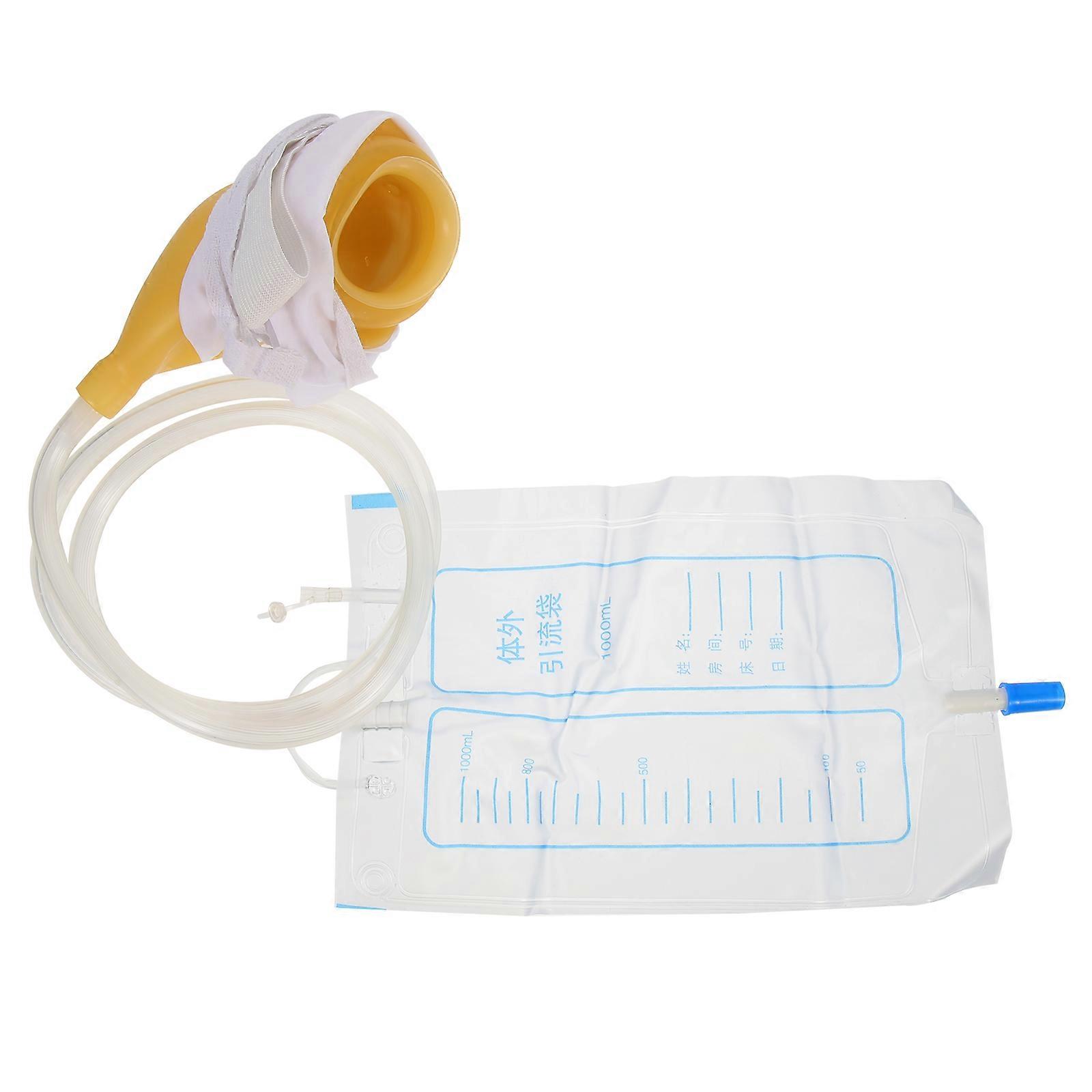 Urinary Drainage Bag Collection Bag Home Hospital Use Assorted Color 9.8X6.3X0.1in Portable 1Pack