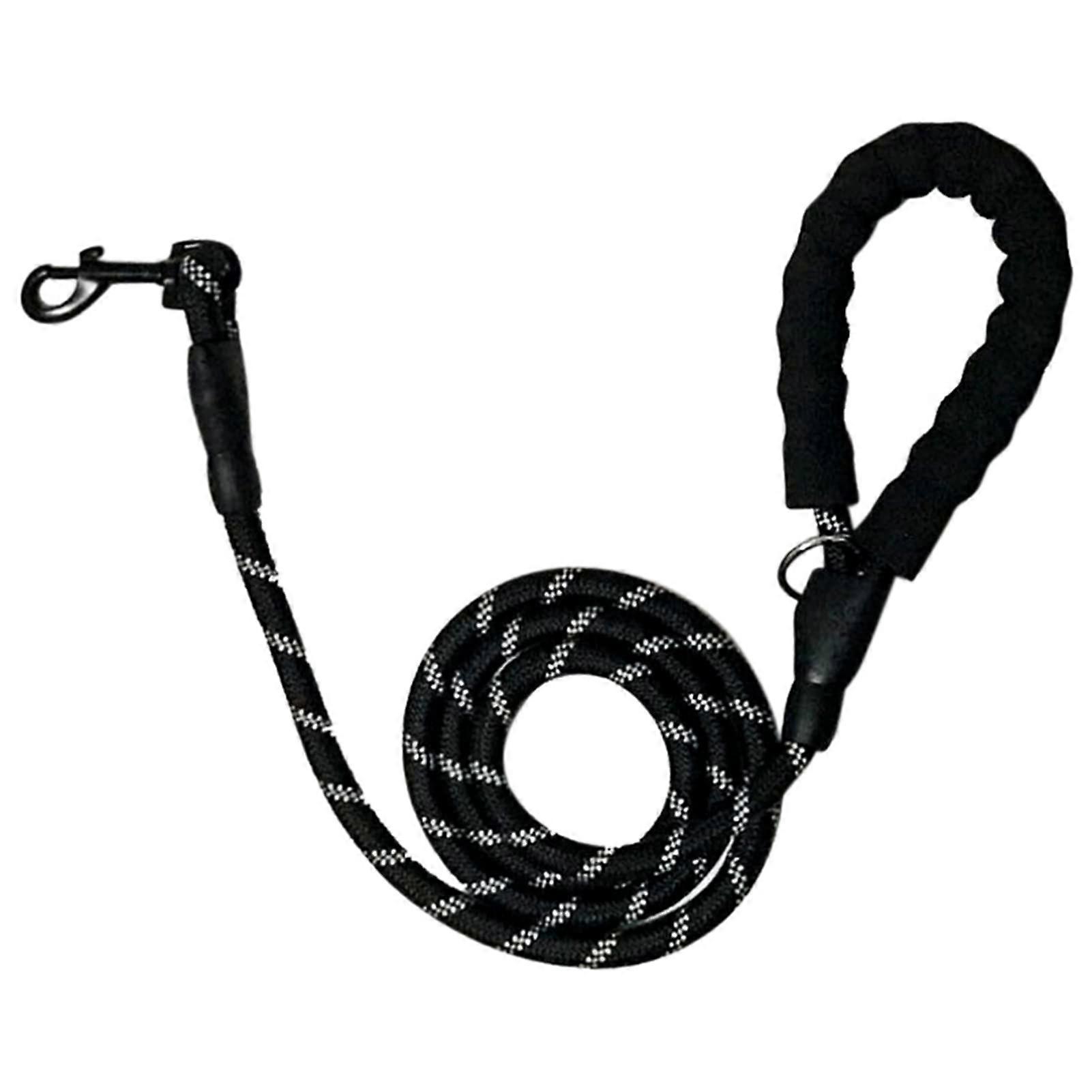Strong dog leash, 1.5 m, thick, durable, nylon rope, tangle, reflective threads for small, medium, and large dogs 28 28