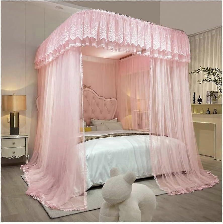Summer canopy mosquito net with metal frame, single/double queensize bed curtain, bedroom decoration Ref: 5265