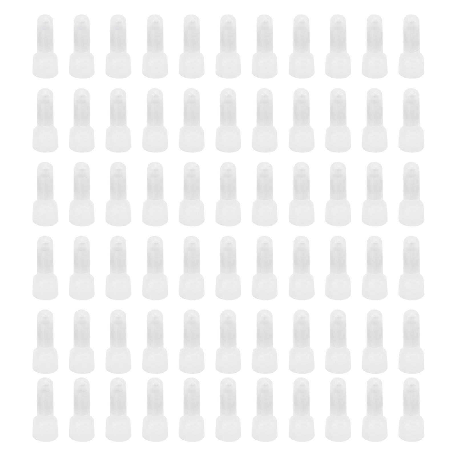 1000Pcs Closed End Terminal Transparent Nylon Crimping Cap Wire Cable Connector Kit