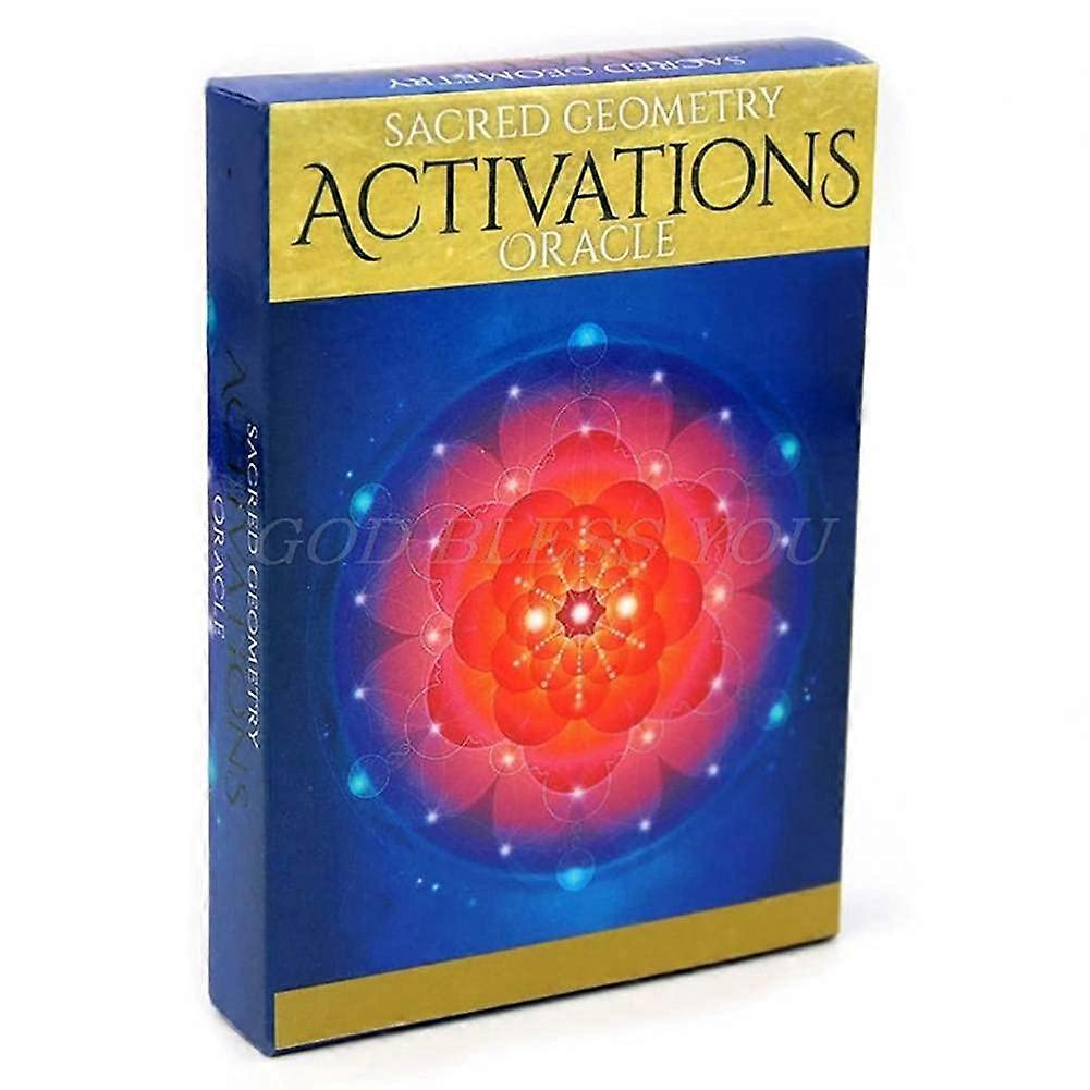 Sacred Geometry Activations Oracle Tarot Cards, Sacred Geometry Activations Oracle Tarot Cards, Tarot Card, Party Game, Fortune Telling