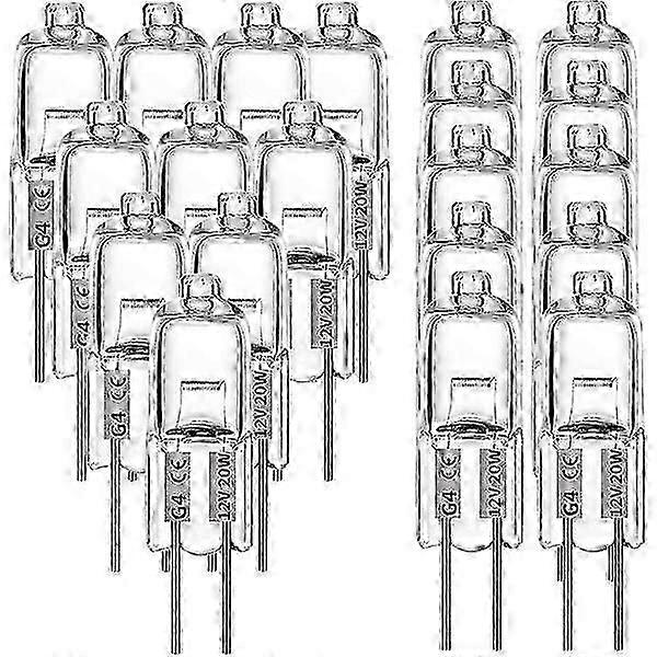 G4 Halogen Bulbs 10W 12V - Warm White - 20 Pack