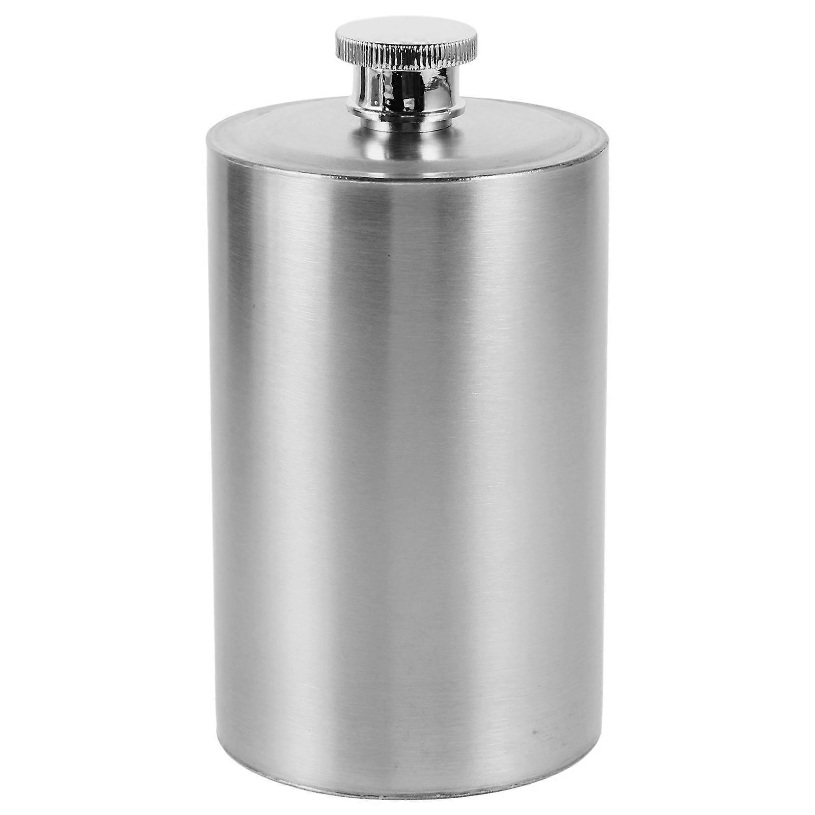 Portable Hip Flask Wine Flask Camping Wine Holder Silver 4.3×2.2×2.2in Leakproof 1Set