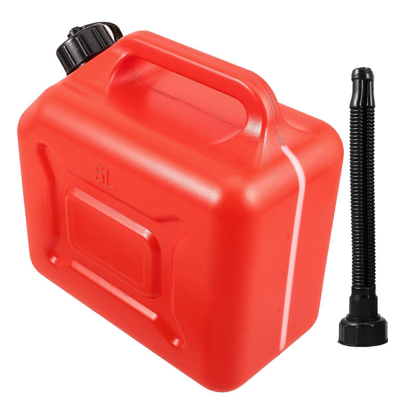 Gasoline Can Portable Gasoline Container Home Use Plastic Engine Oil Jugs Measurement Accuracy 1Set