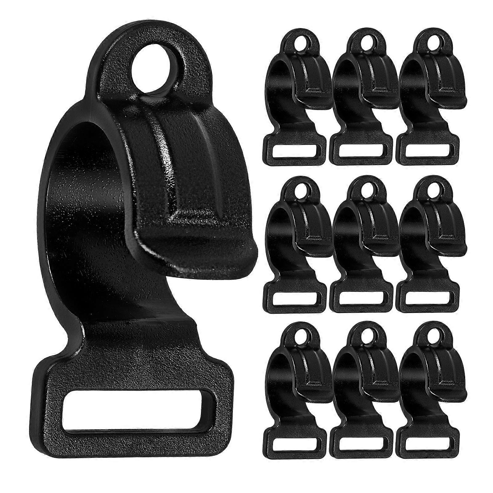 Hanging Hooks Inside Tent Accessories Camping Enthusiasts 24*20*17mm Plastic Material 10Pcs
