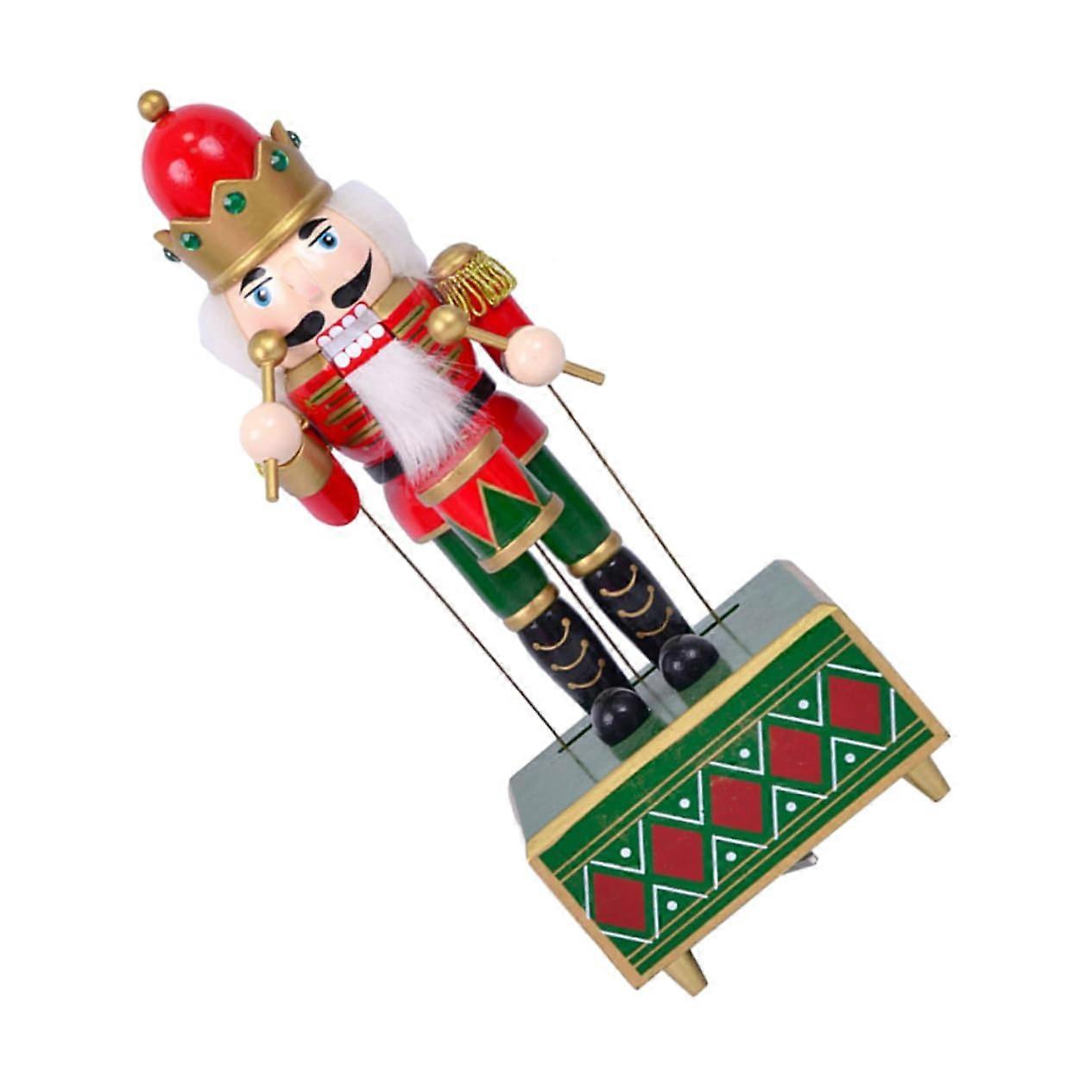 Christmas music box Nutcracker ornament windup musical nutcracker for decoration
