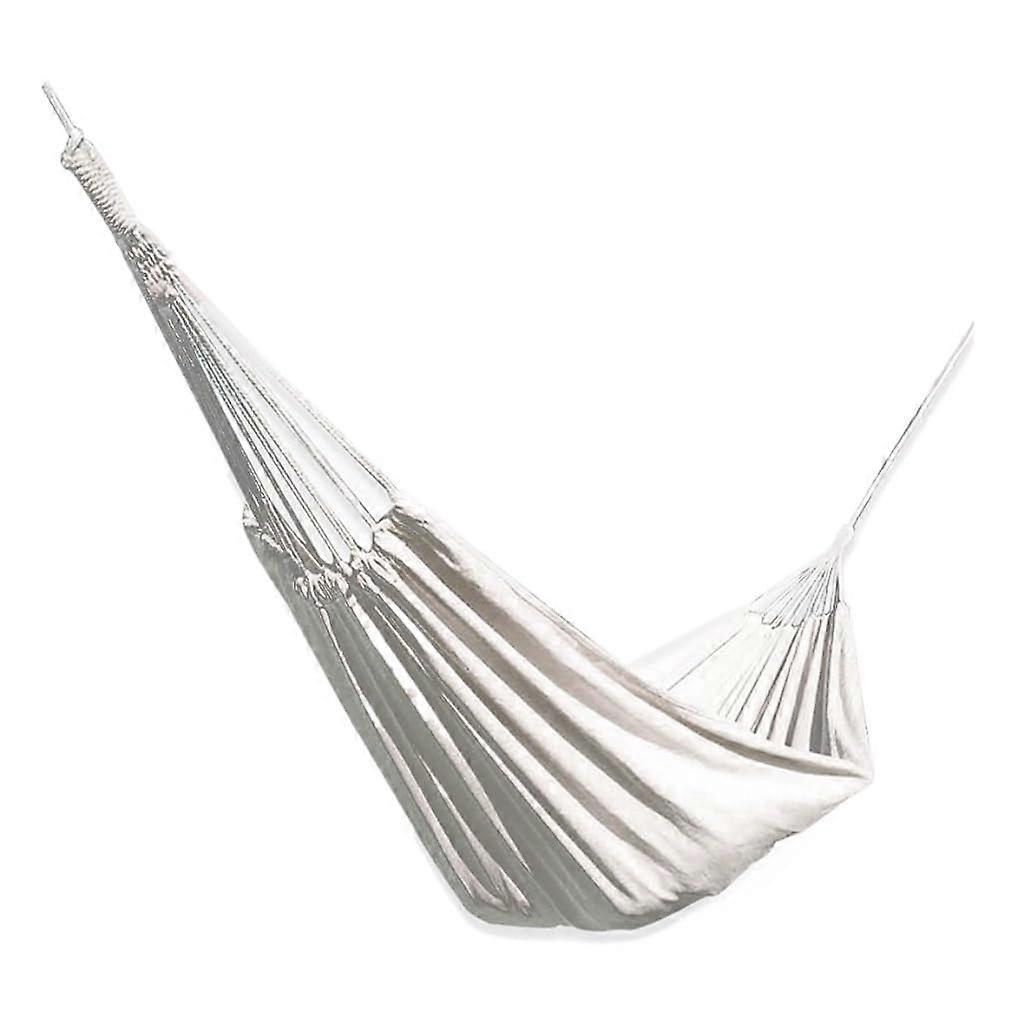Hammock Outdoor Camping, White Canvas, 2 Meters, Single and Double (200x150cm)