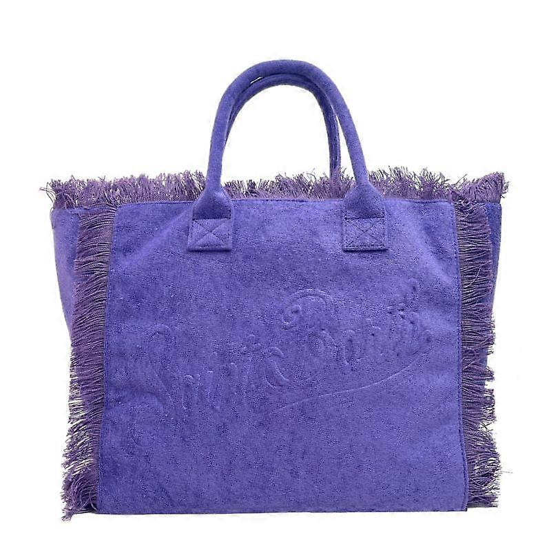 unbrand Grande Capacité En Peluche Fourre-tout Serviette Violet Chiffon Casual Sac À Main Pompon Pla