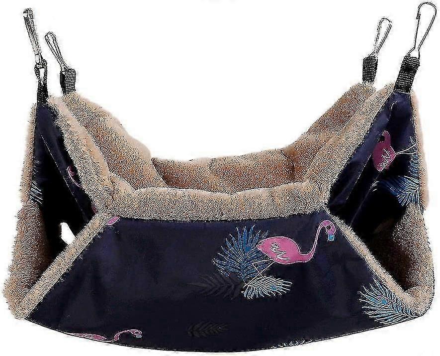 Double-Layer Soft Hammock for Small Pets - Chinchilla, Ferret or Rabbit (34x34cm)