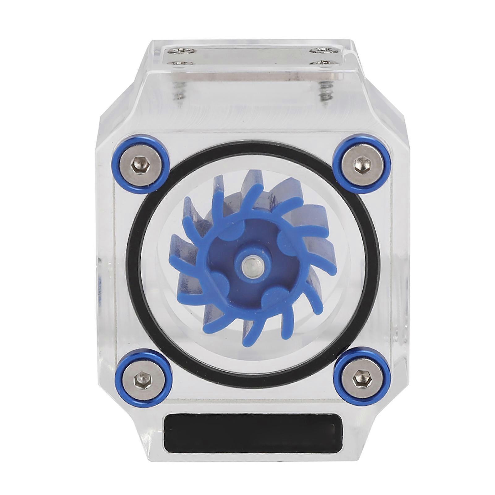 LSJ XGA Water Flow Meter Computer Cooling System Acrylic Water Flow Rate Indicator G1/4in(Blue )
