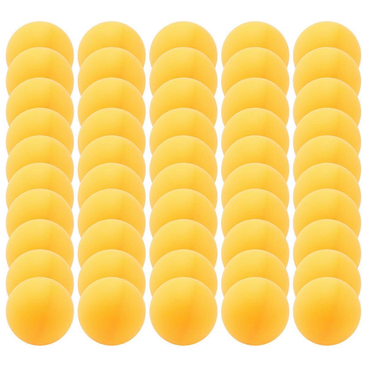 50 قطعة 40 مم كرات تدريب تنس الطاولة ، Yelow / White Random