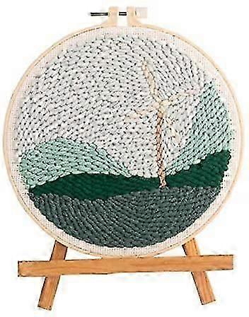 Beginner-Friendly Punch Needle Embroidery Kit  UK Crafters' Delight (Complete Set)