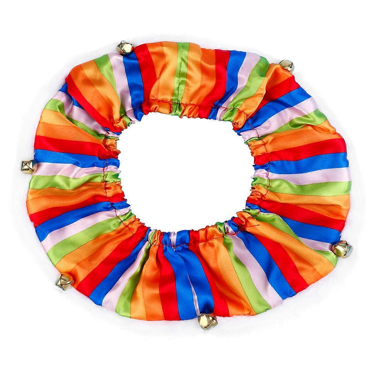Pet Collars Christmas Decoration Circular Shape Festival Style For Dogs 30x30cm 1Pack