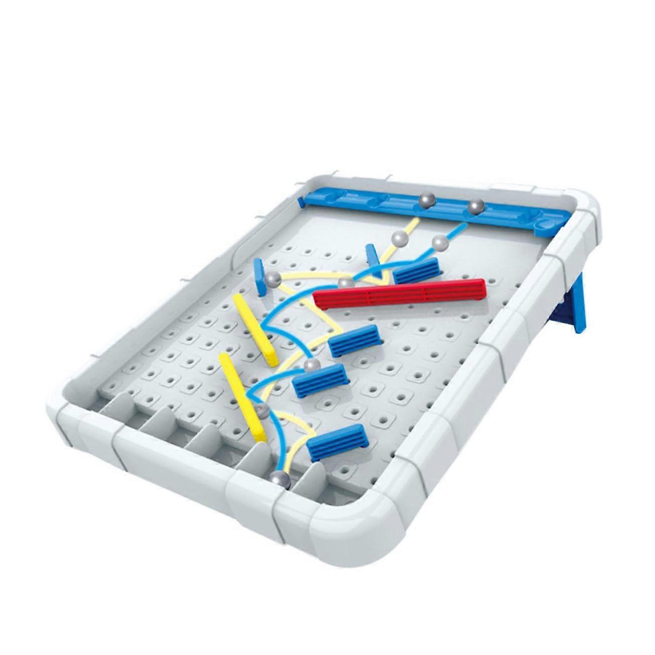 Marble Line Labyrinth Interactive Games Interactive Logic Game Tabletop Thought Training Toy Made of Labyrinth Beads Plastic Light Grey