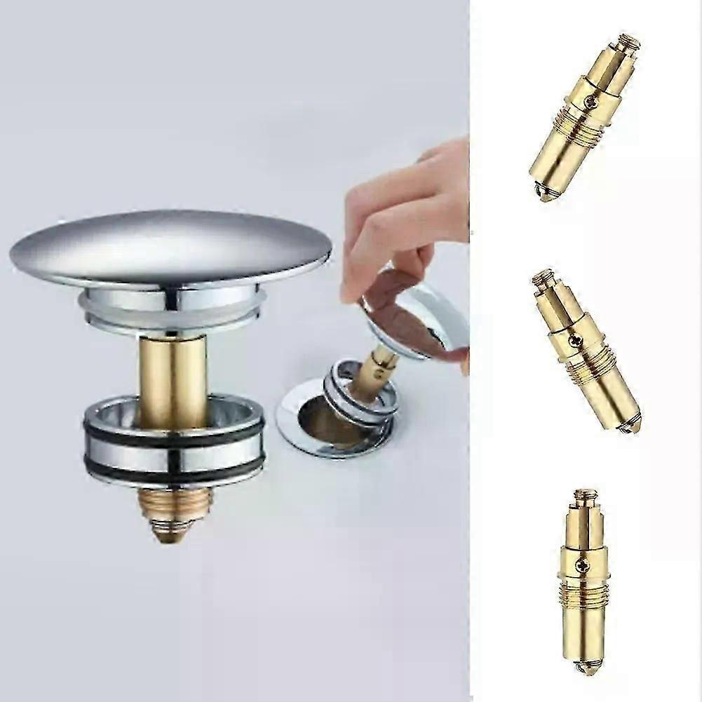 A1112 Replacement-Basin Sink Bath Waste Easy Pop Up Click Clack Plug Bolt Spring Fit For Most Sink Barth Tub Basin Drain-Stopper