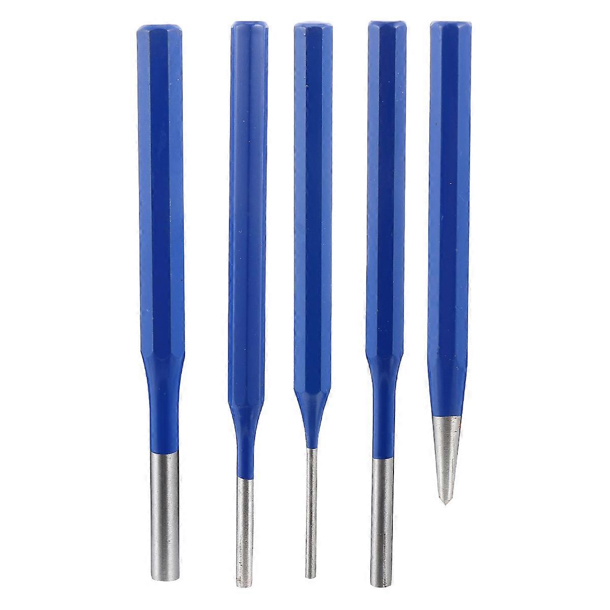 Center Punch Tool Set Durable Steel Construction Diy Projects 5Pcs