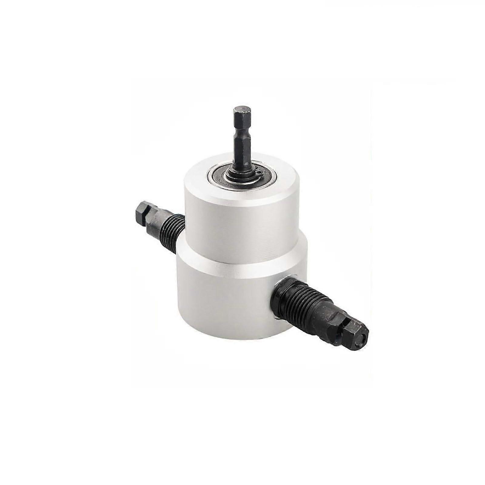 Drill machine, cutting tool set, drilling attachment for straight cutting Vfj915 (Silver, 14cm)