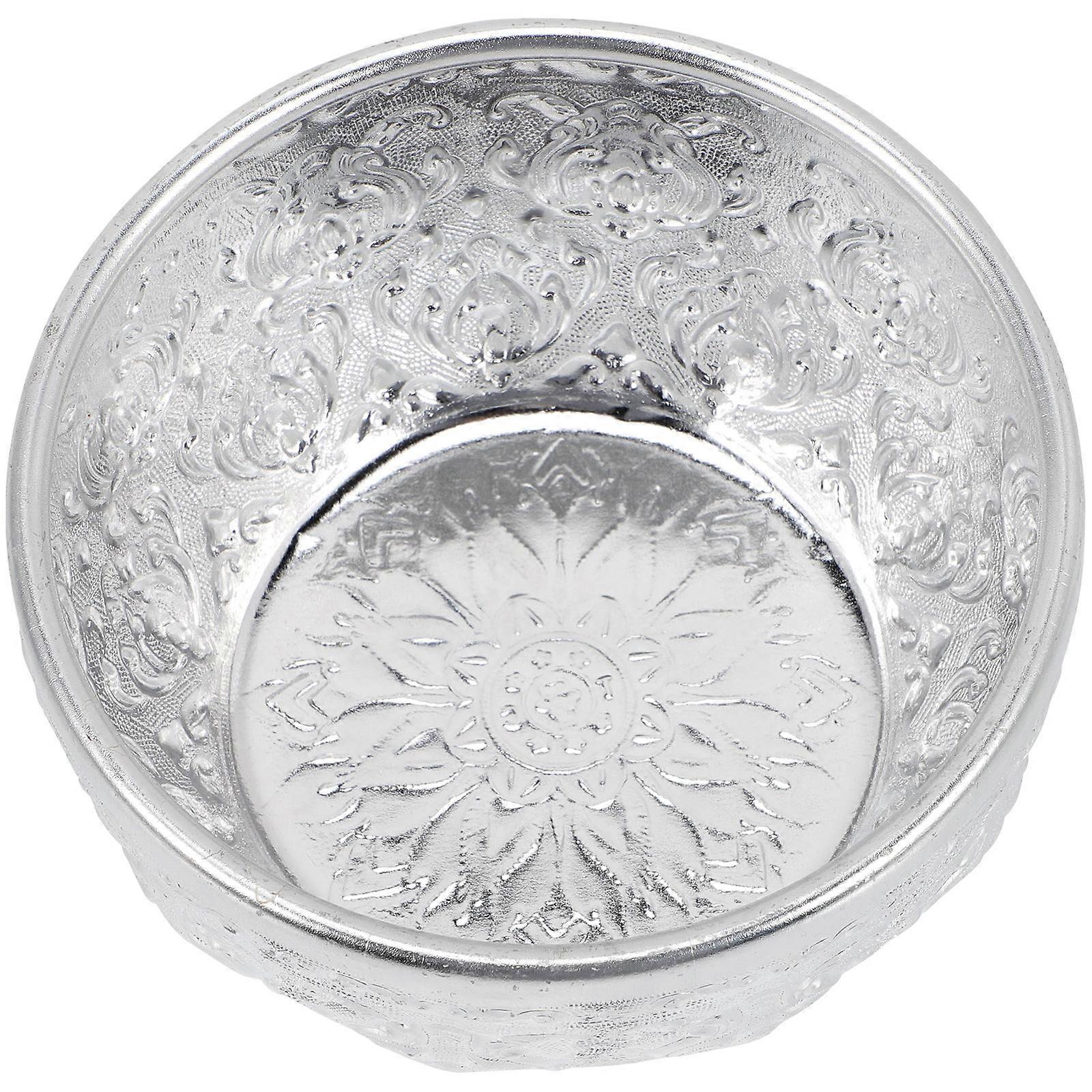 Soup Bowls Tableware Bowl Silver 12X12CM Metal Food Serving Multi-Use 1Set