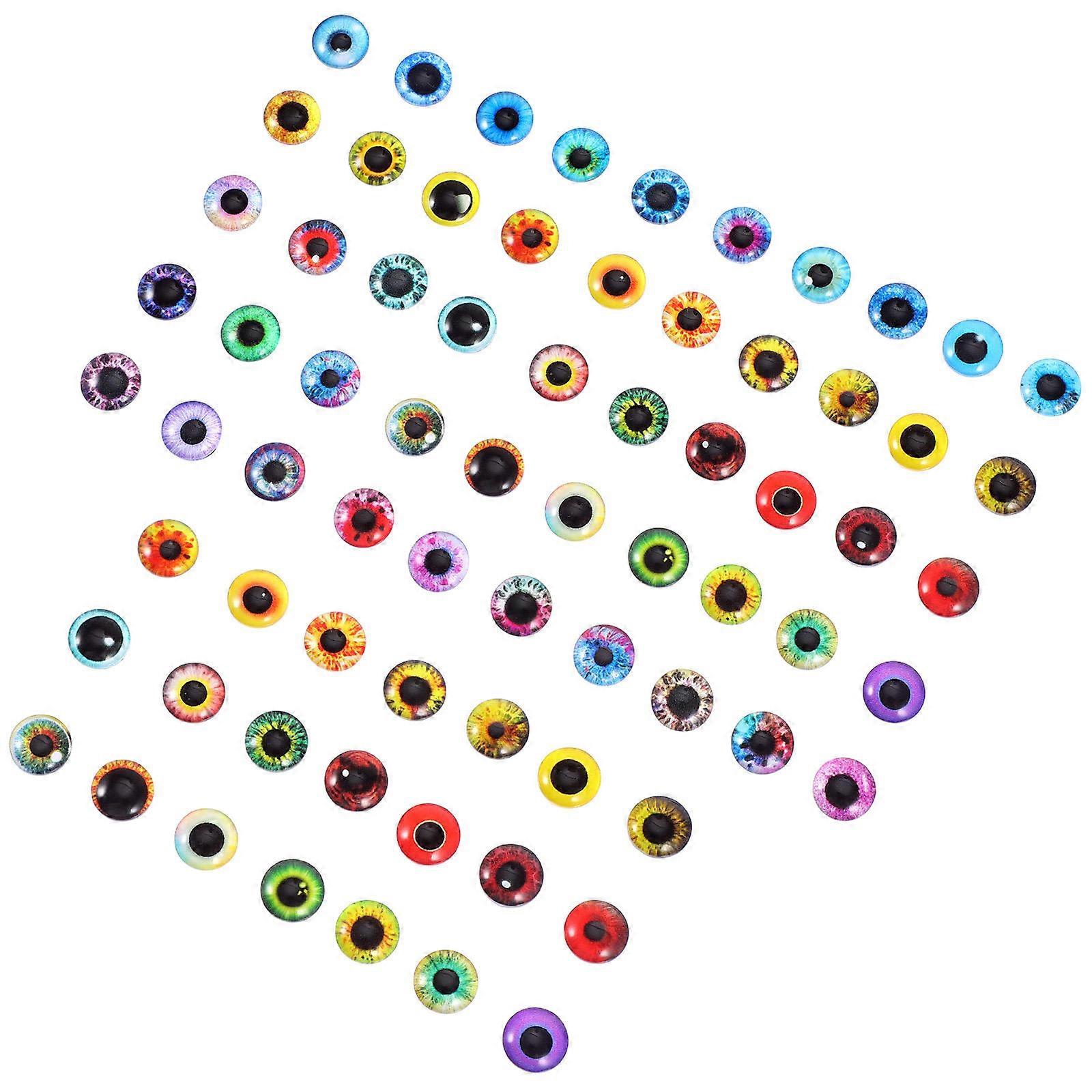 DIY Eyeball Patches for Doll Making Supplies Craft Accessories with Glass Material 100 Pcs