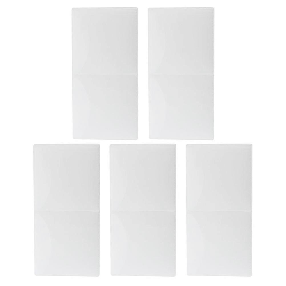 Clear Electrostatic Windshield Stickers 5Pcs Crafted PVC For Car Windshields Prevent Scratching Elegant Design For Decorative Use