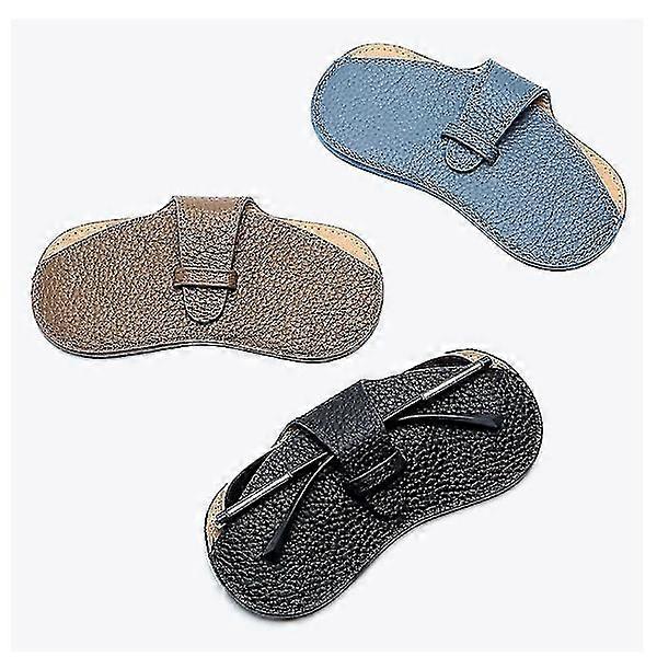 3-pack Soft Leather Glasses Case, Scratch-resistant Eyeglass Case