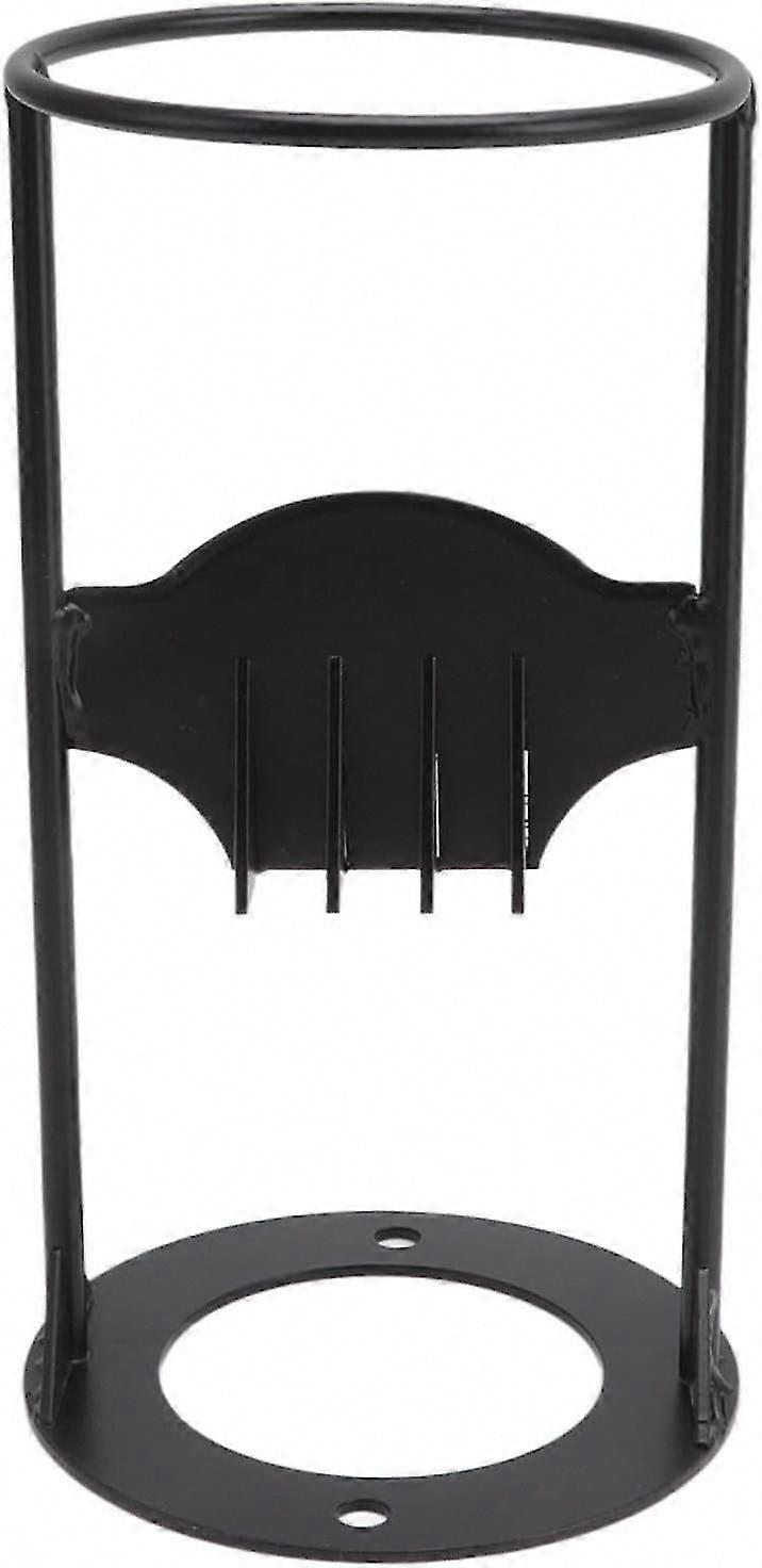 Manual Log Splitter Wedge - Iron Frame, Compact & Safe Firewood Splitter (19.2x10.7x10cm, Black)
