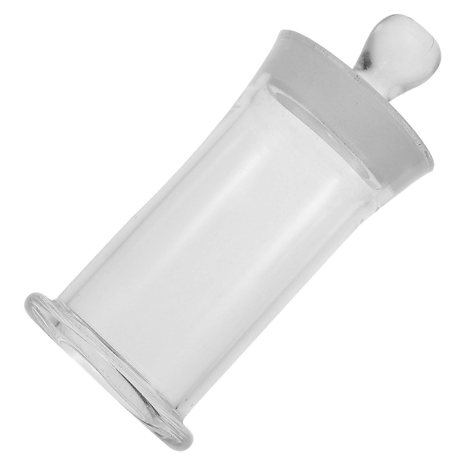 Clear Glass Sample Storage Bottle Practical Laboratory Vial 2pcs