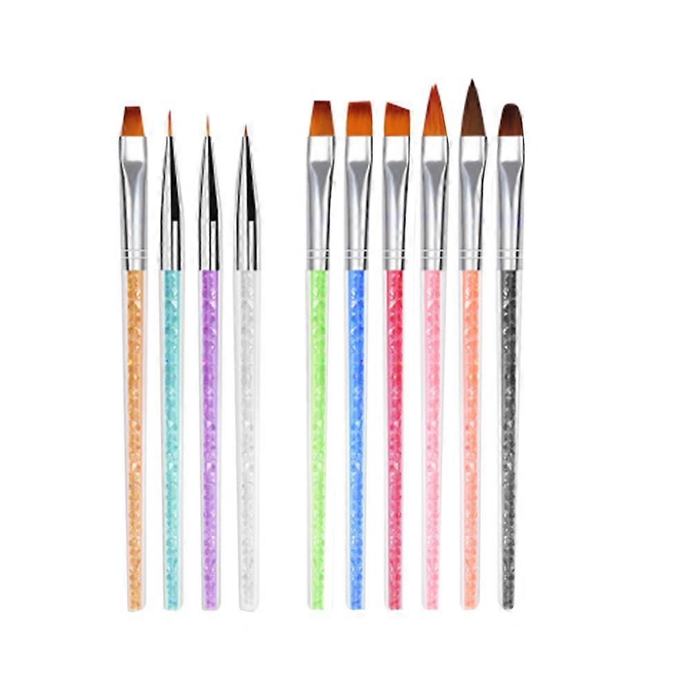 Nail Art Pen Set with Nylon Bristle for Fine Nail Line Drawing in Assorted Colors Ideal for Home