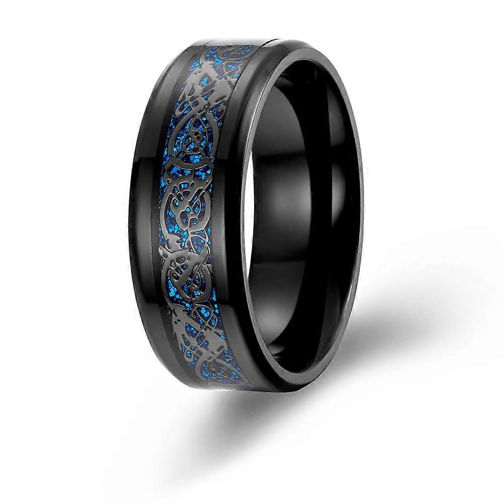 Wedding Ring for Men Made of Titanium Steel and Carbon Fiber Durable and Fade Resistant Size 11