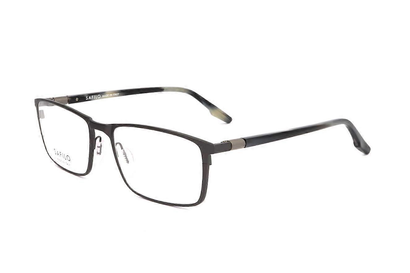Eyewear Frames Safilo BUSSOLA 05 R80 MATTE DARK RUTHENIUM 56/18/145 MAN