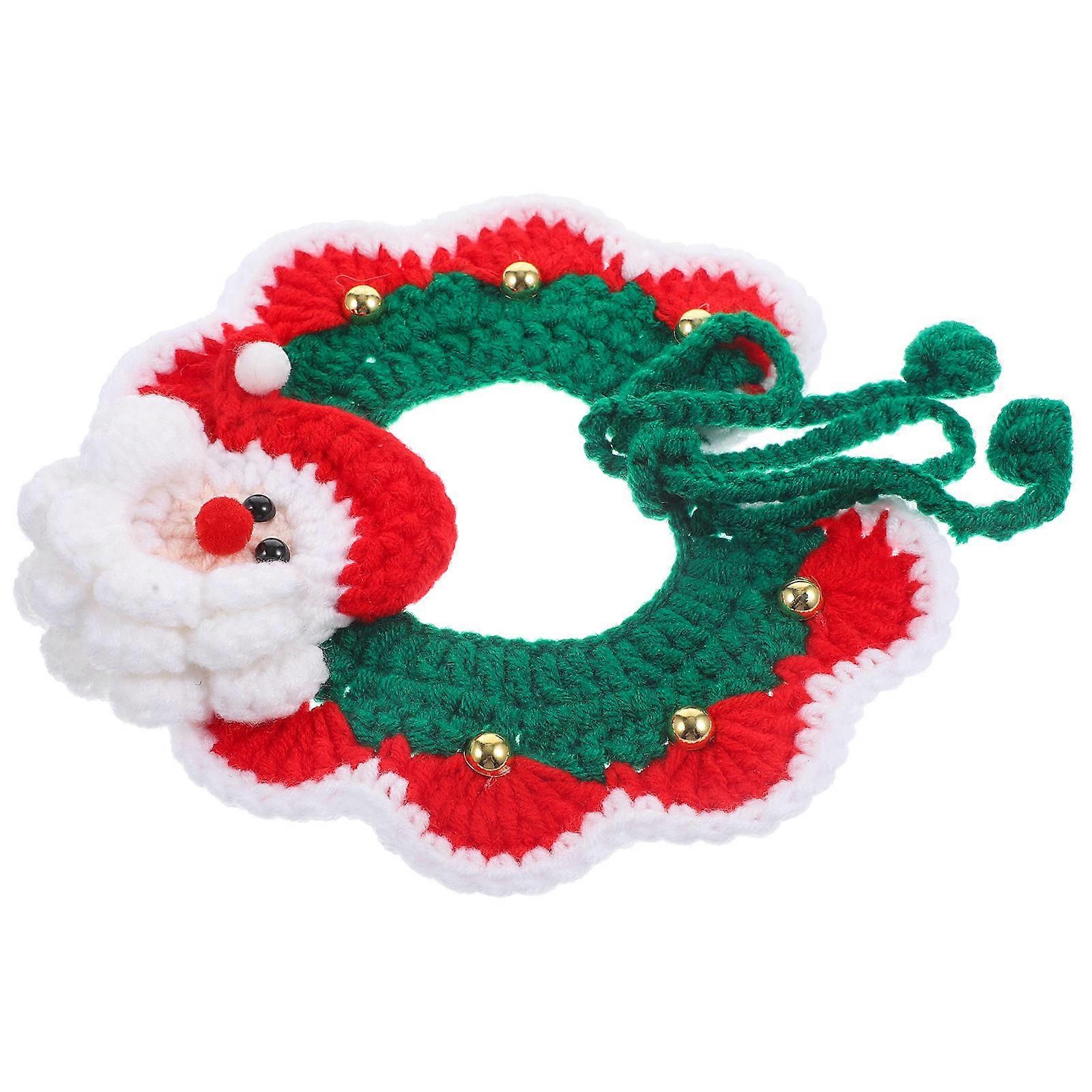 Warm Pet Scarf for Christmas Use Made of Milk Fiber Cotton Great for Cold Nights