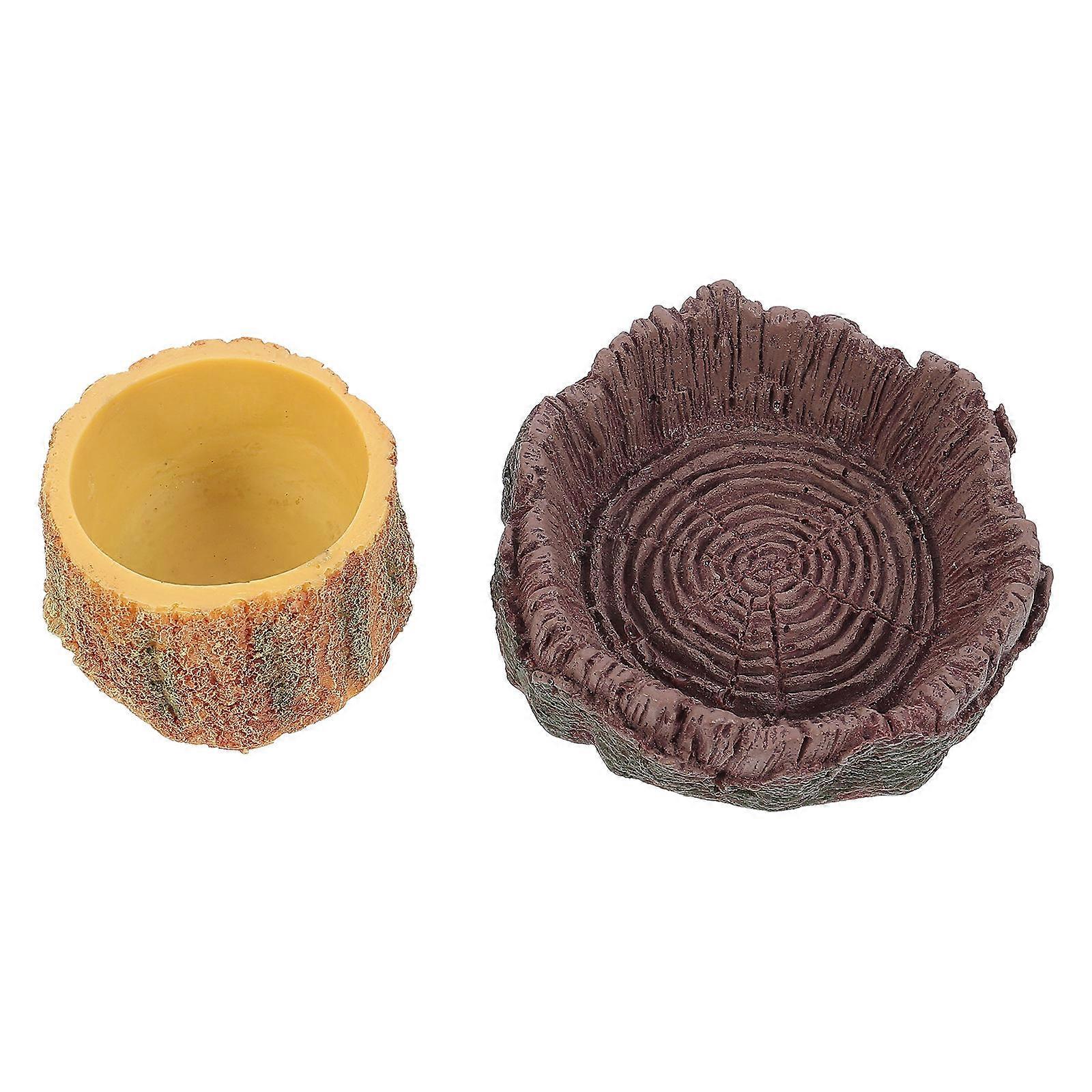 파충류 음식 물그릇 2Pcs 모듬 색상 실내 애완 동물 관리 7.5X7.5Cm 수유 솔루션