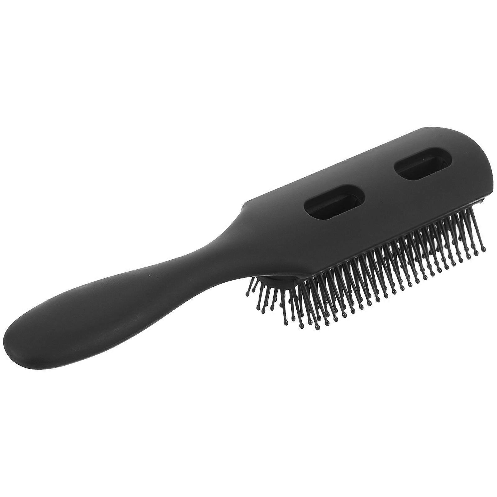 Durable ABS Hair Comb for Hairdressing Use Black Design Stimulate Scalp Massage 7.8 inch