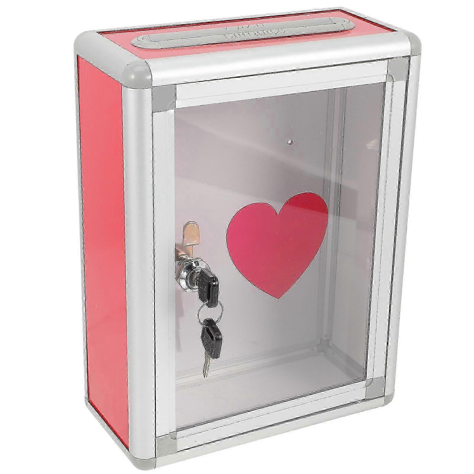 Optimized Lockable Donation Box for Fundraising Voting and Idea Collection