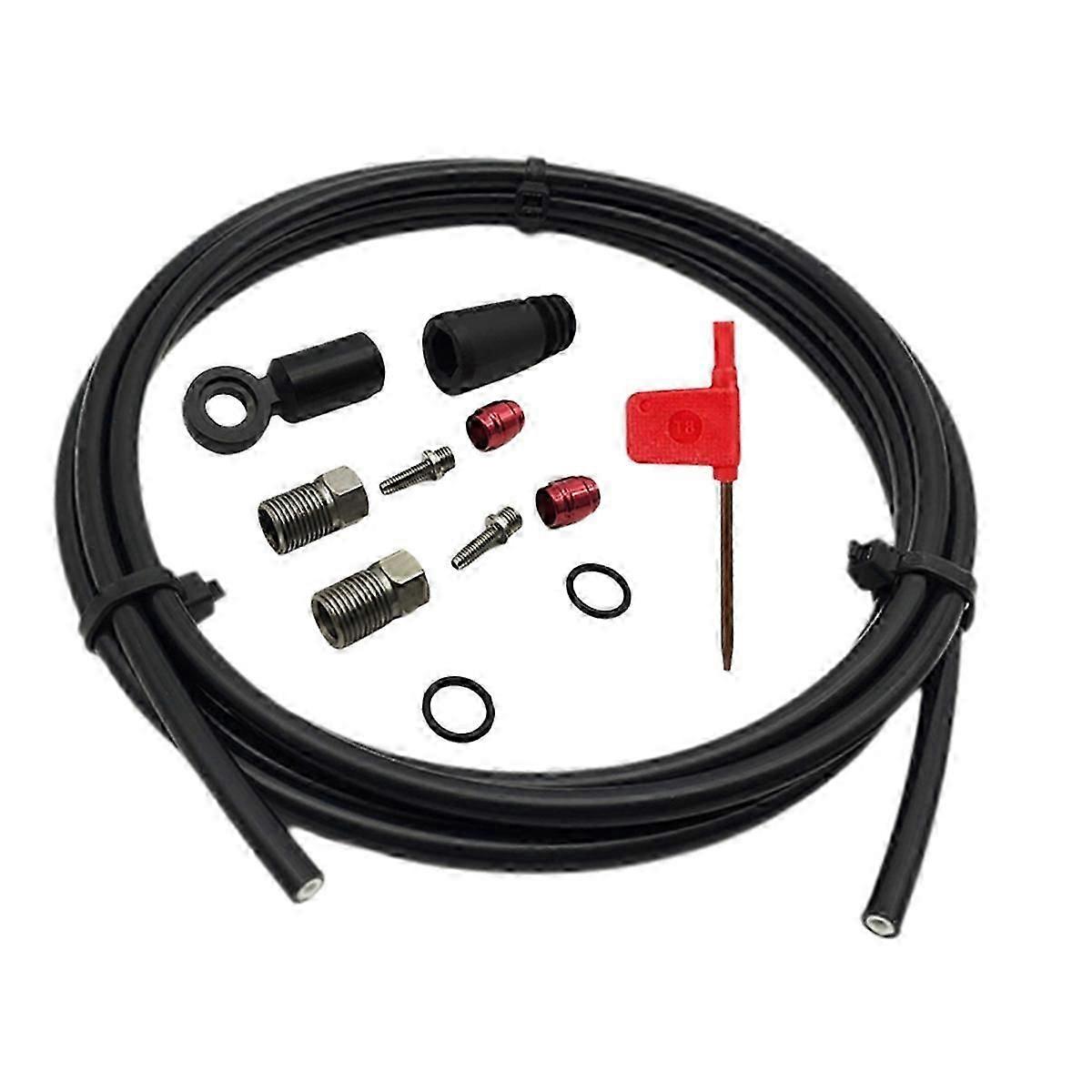 Cykel 2 meter hydraulisk skivbromsslangsats för SRAM Flat Mount HRD Red Force Apex cykelbromsanslutning