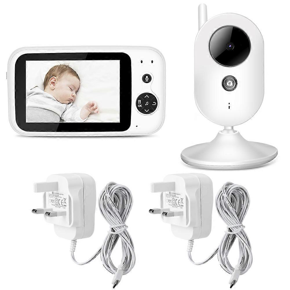 Digital Video Baby Monitor Camera Night Vision Temperature Sensor Lullaby Intercom