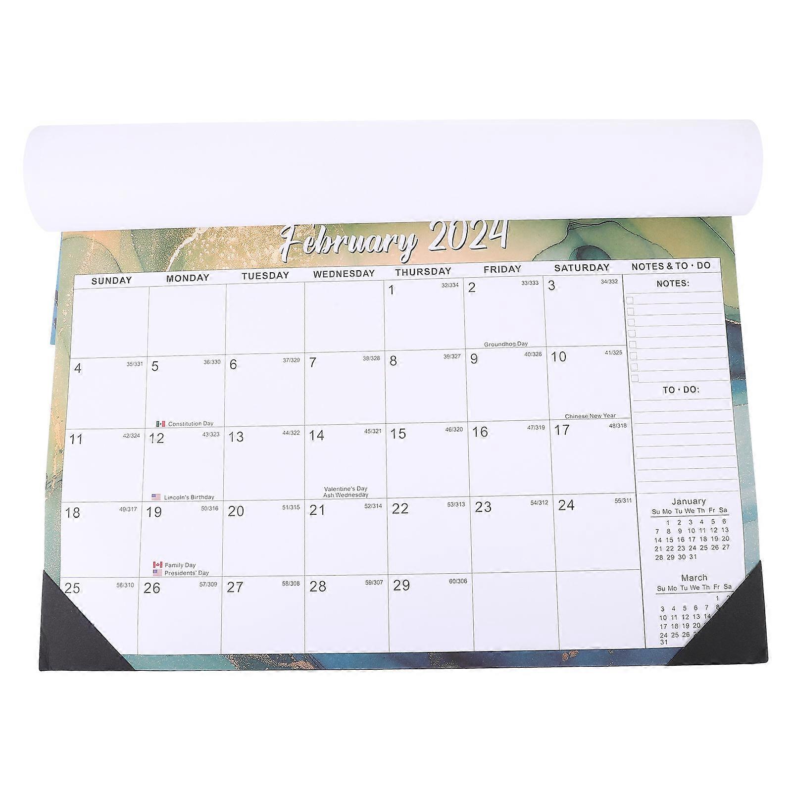 Sturdy Wall Calendar For Year 2024-2025 With Easy Structure Suitable For Friends And Family 1Pcs