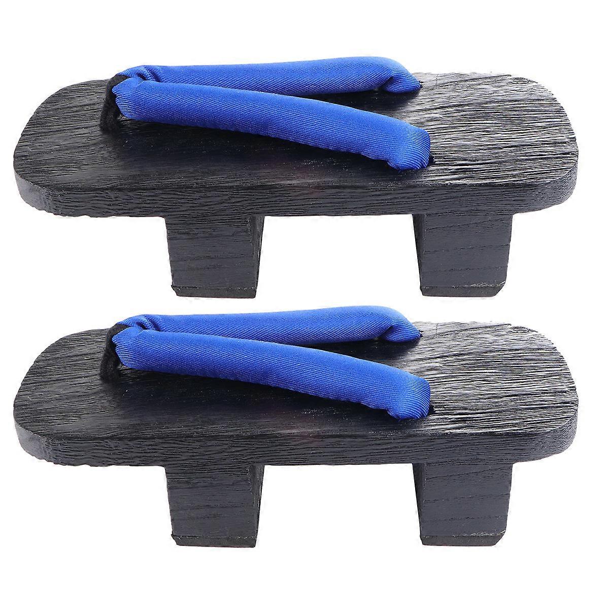 Durable Synthetic Material Women Men Clogs Sandals Comfortable Blue Slippers for Home Use Size 24CM 9.432Inch