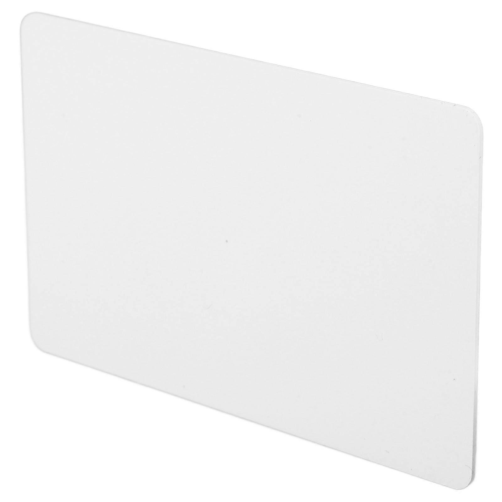 White PVC Rewritable Door Access Card For Motel Room Control 8.50X5.40X0.10CM 1Pack