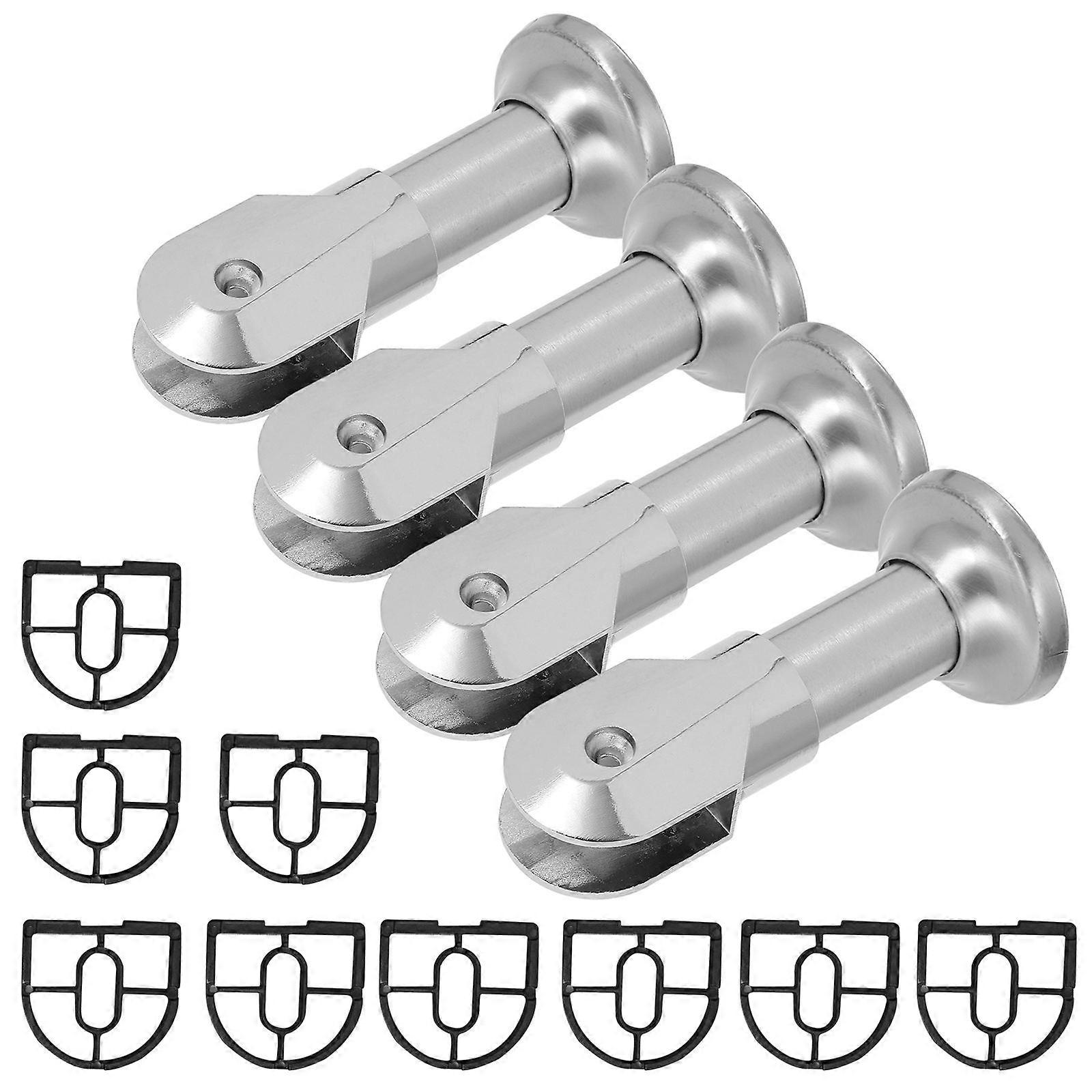 Stainless Steel Partition Support Foot for Bathroom Partition Hardware 1Set