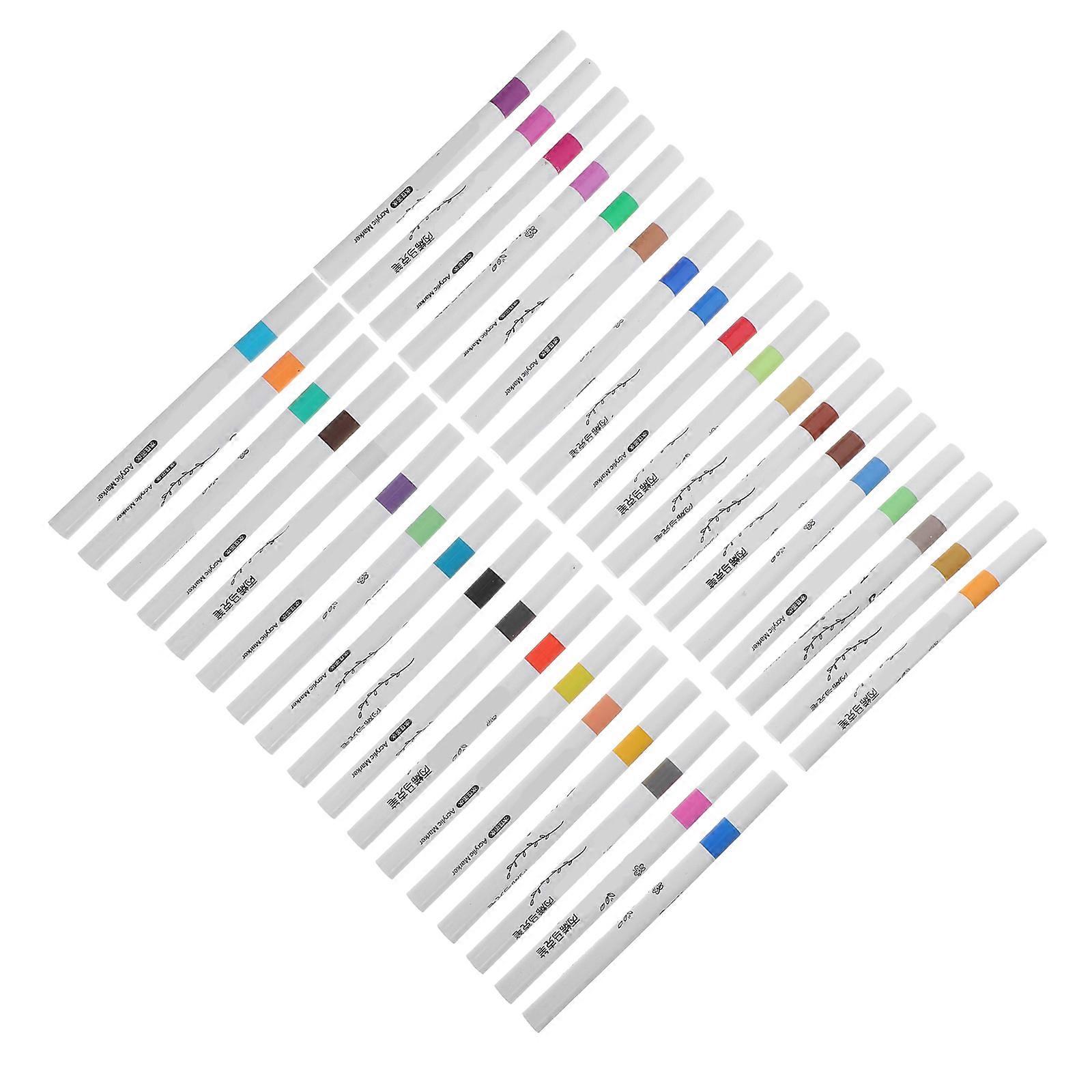 Dual Tip Painting Marker Pens 36Pcs For Art Creation Education Gift Giving With Assorted Color And Quick-drying Feature