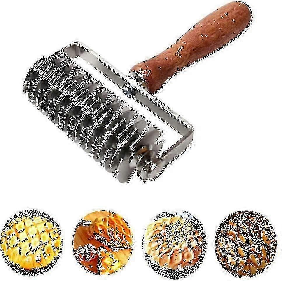 Stainless Steel Dough Lattice Roller Cutter for Professional Baking