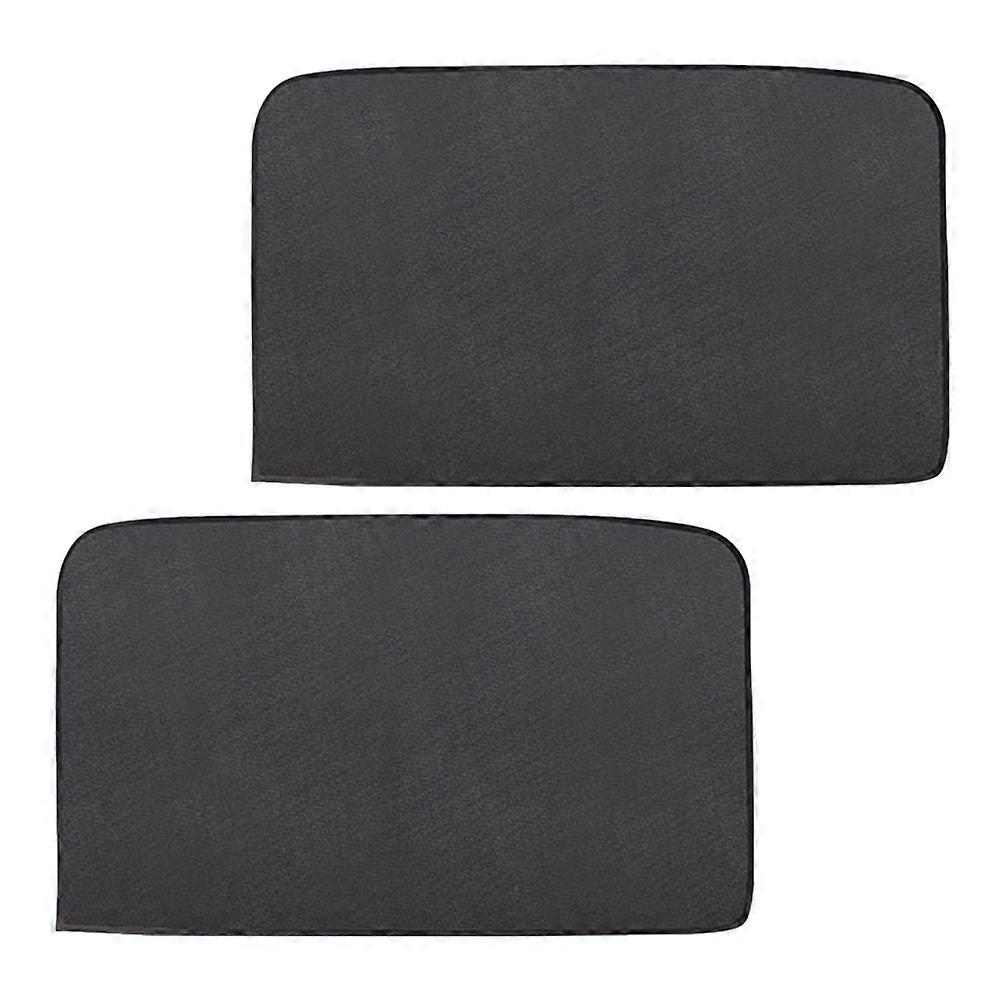 Black Visor with Magnetic Adjustment for Side Windows UV Protection Polyester Material 2