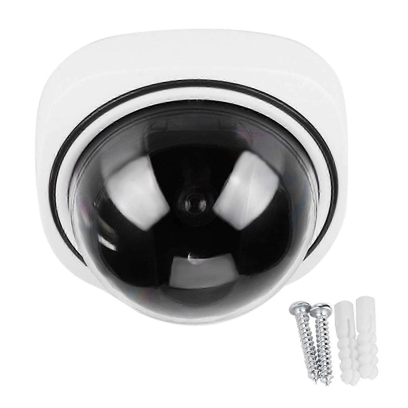 Wireless Home Security Dome Camera - Simulated Indoor/Outdoor Surveillance Dummy Camera for Enhanced Safety & Protection
