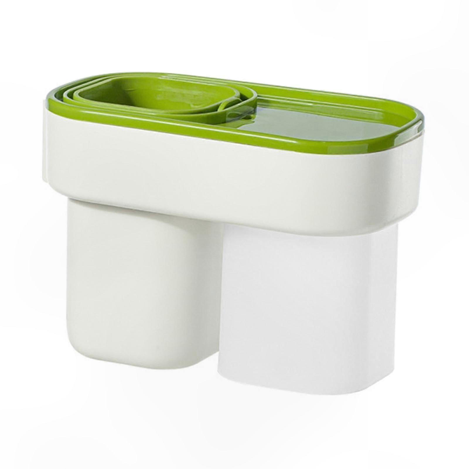 Bathroom Organizer for Toothbrush and Toothpaste Storage Rack Dispenser Holder