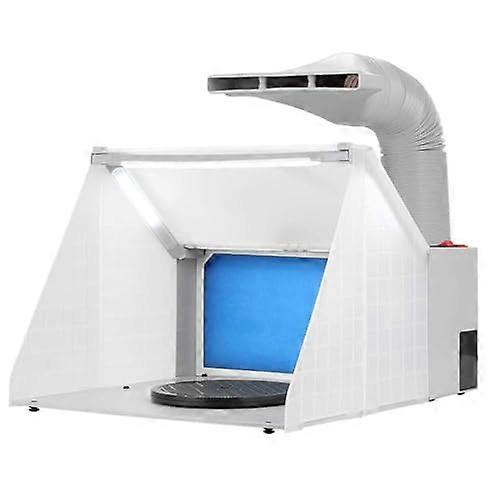 Portable Airbrush Paint Booth with LED Lighting for Model Painting, Crafting, and T-Shirt Design - 36x25x20 cm