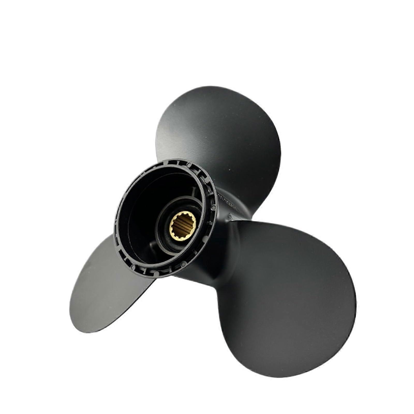 Compatible outboard propeller, 3565HP, 11 1/2x11, aluminum, 13 spline