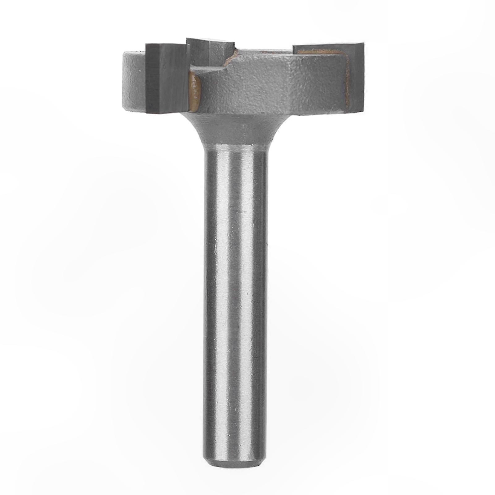 3-Flute Carbon Steel Router Bit with Alloy Cutter Head for Woodworking Projects