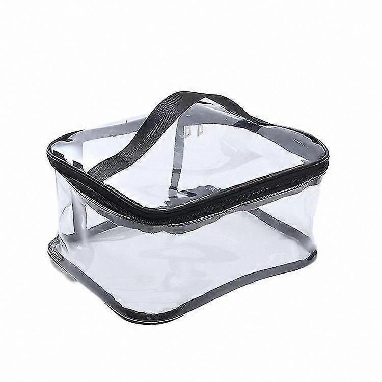Transparent PVC Lunch Bag for Work and PicnicsPortable Clear Food Carrier with See-Through Design for Easy Visibility